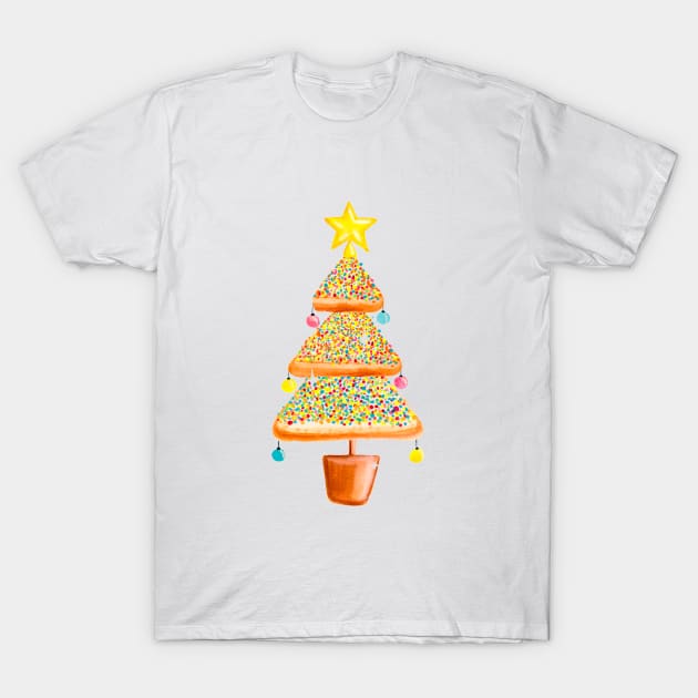 Fairy Christmas Fairy Bread Pink T-Shirt by Rolfober